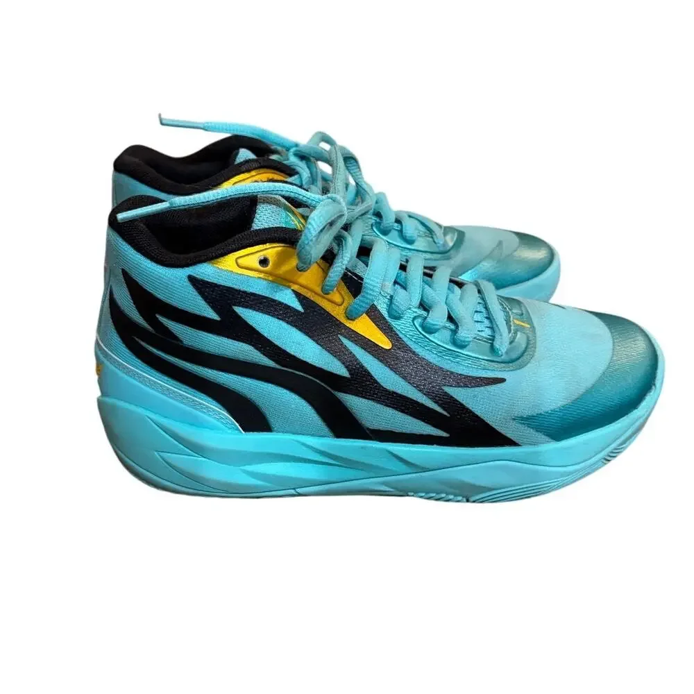 PUMA MB.02 Honeycomb Basketball Shoes Lamelo‎ Ball Youth Size 4 Blue